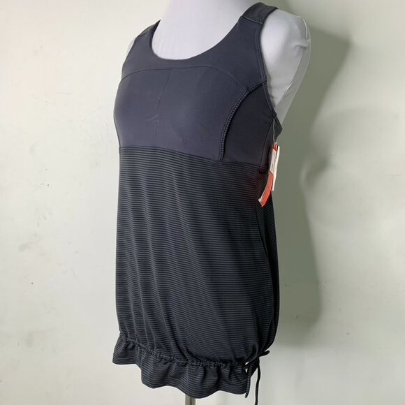 New Athleta Women's Skills Drills Racerback Tank Top in Gray Asphalt Size Small - Picture 3 of 12